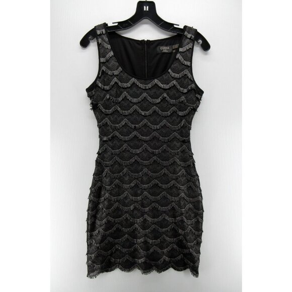 Guess Dress 2 Sheath Career Evenings Party Cocktails Scallop Tier - Picture 1 of 9